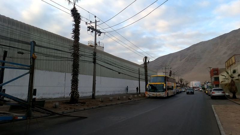 Catastro de la Av. Arturo Prat en el barrio industrial de Iquique