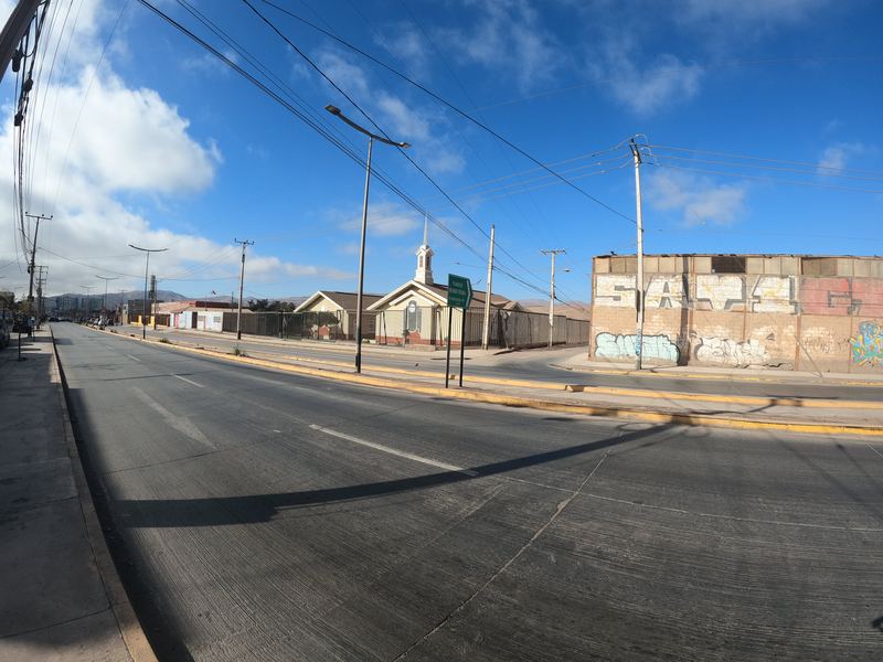 Catastro de una intersección semaforizada en Alto Hospicio