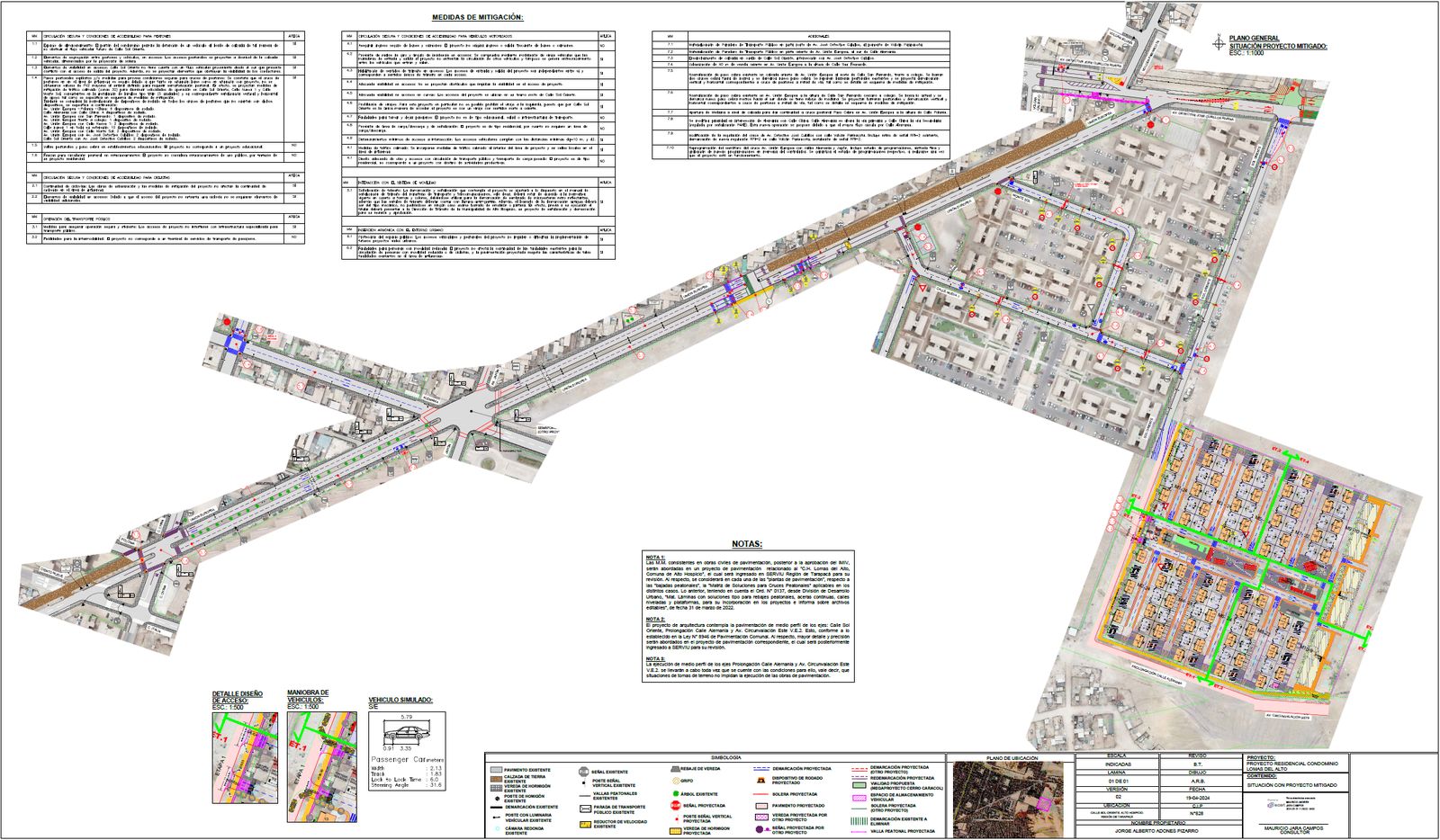 Plano de medidas de mitigación del proyecto Condominio Residencial Lomas del Alto